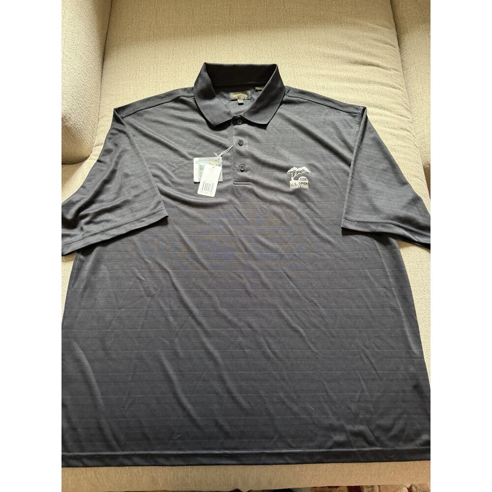 NWT Monterey Club Men's2008 U.S. Open Torrey Pines Golf Polo Shirt XXL Black